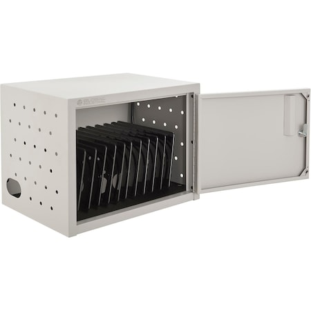 Global Industrial Wall/Desk Tablet Charging Cabinet For 12 Devices, Beige 695967